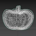 Orange Carved Jack O Lantern With Smiling Face Triangular Eyes Green Stem On Gray Background