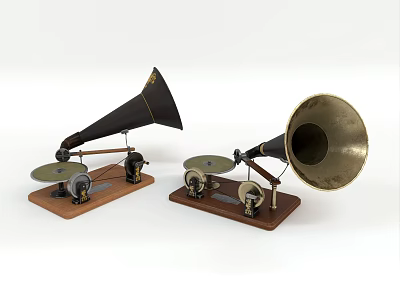 retro phonograph 3d model retro phonograph 3d model