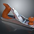 Traditional Woodworking Hand Plane with Wooden Handle Metal Body and Adjustable Blade