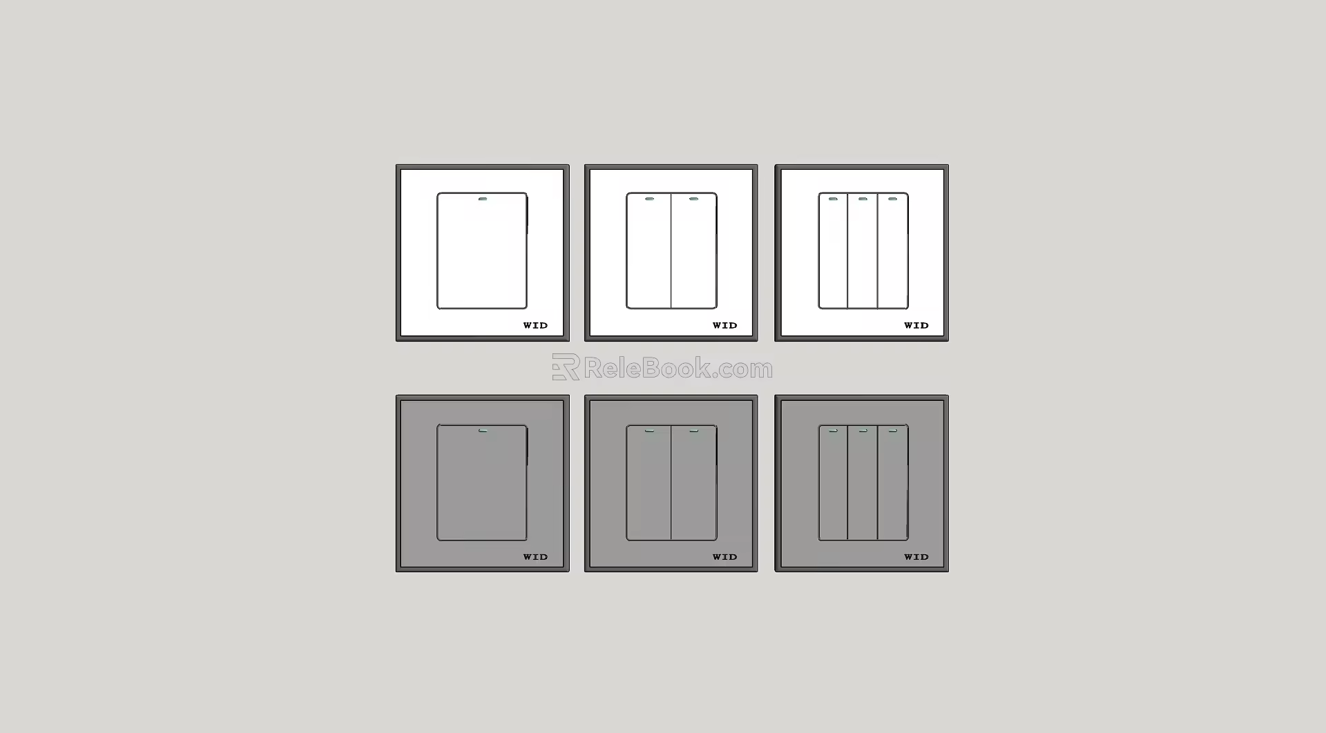 Switch socket combination 3d model