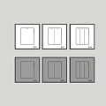 Switch socket combination 3d model