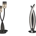 Modern Table Lamps With Adjustable Arms And Various Stylish Metal Designs For Home