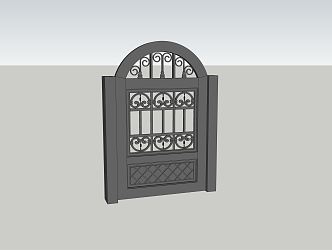 Jane Ou Gate Courtyard Small Door 3d model