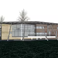 Modern Architecture Exhibition Hall Architecture Cafe Architecture Catering Architecture Art Gallery Architecture 3d model