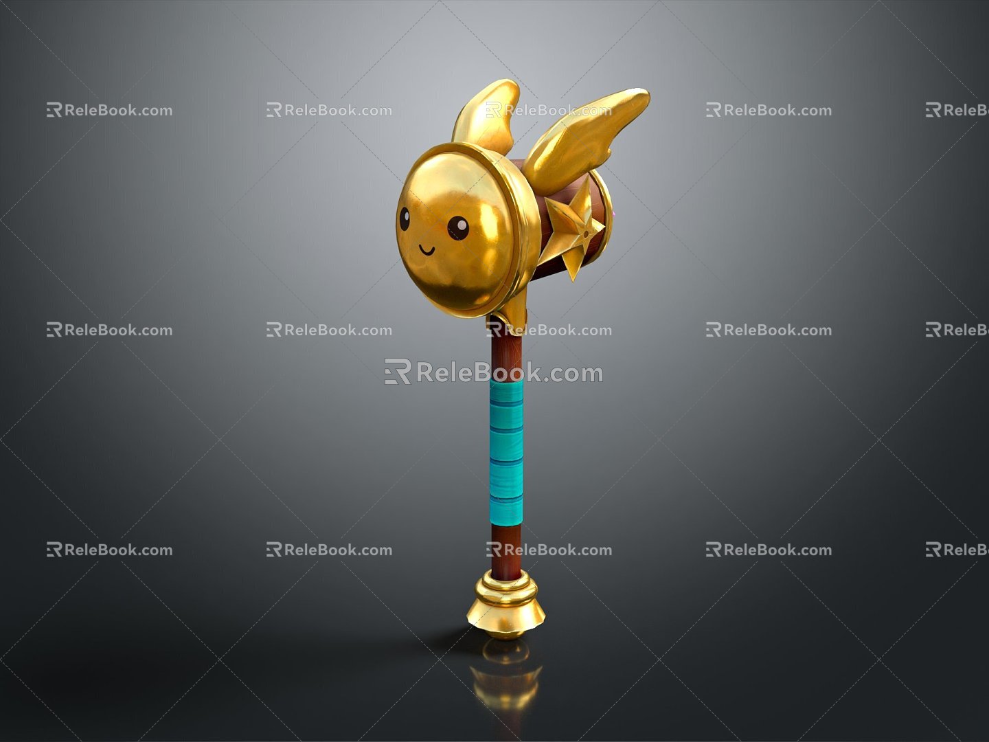 Modern Hammer Warhammer Cartoon Hammer Magic Hammer 3d model