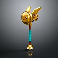 Golden Bee Shaped Hammer Unique Hardware Tool With Blue Green Striped Handle And Decorative Wings