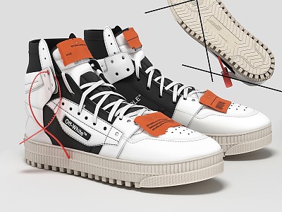 off white sneaker shoes model