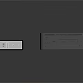 Black Computer Case With Open Frame Structure And Front Panel Design