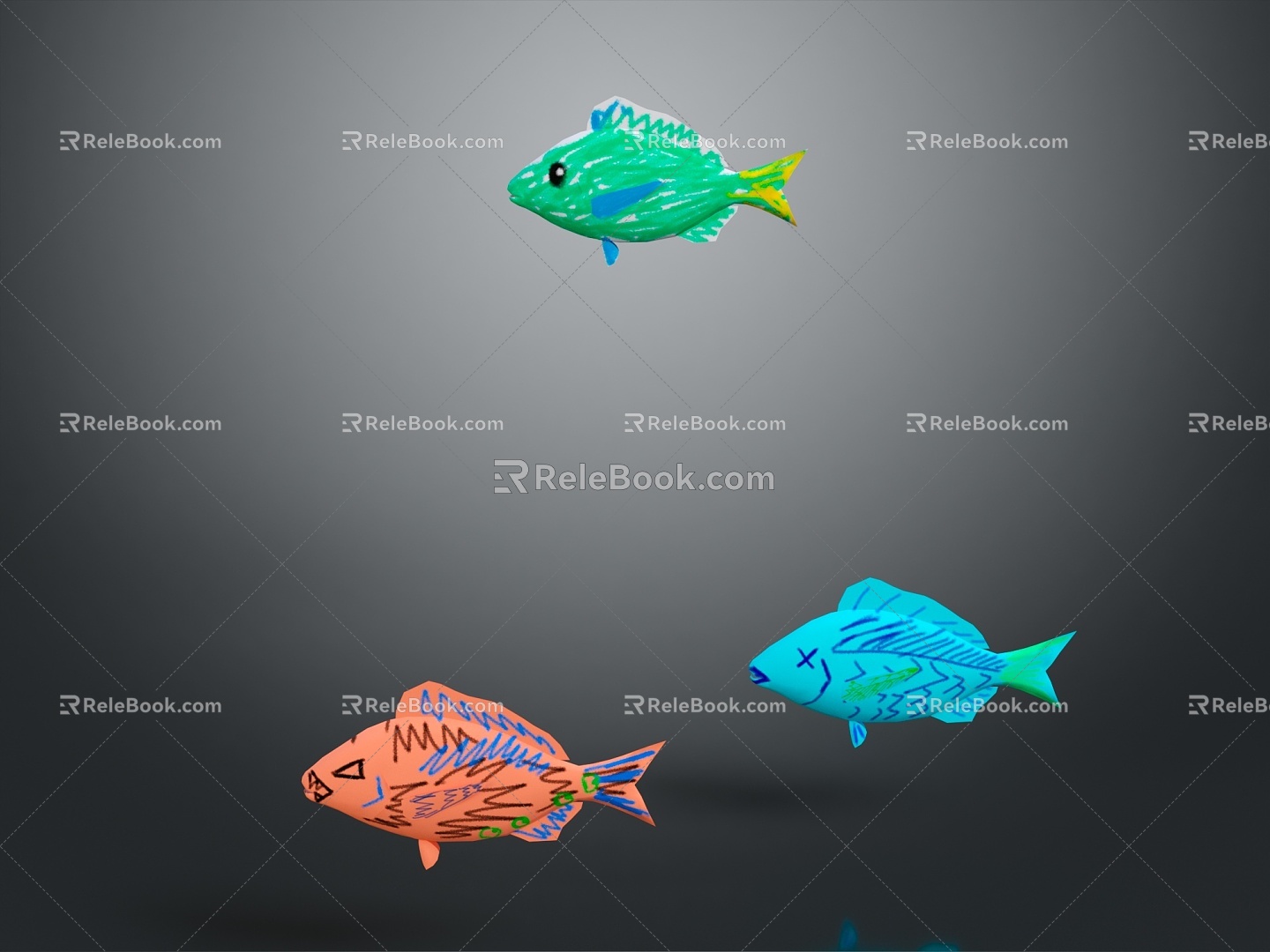 Fish Freshwater Fish Sea Fish Animal Game Animal Cartoon Animal Realistic Animal 3d model