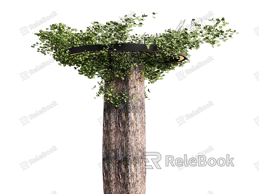 Plant Tree Tree Decorative Tree Hanging Basket model