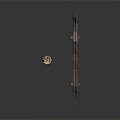 Ancient Weapon Crossbow With Quiver And Multiple Arrows