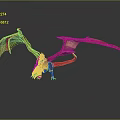 Red Dragon Game Movie Character With Outstretched Wings And Reflection On Grey Background