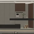 Contemporary Shoe Cabinet With Modern Design White And Wood Finish And Decorative Accessories