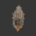 Vintage Style Decorative Wall Hanging Candle Holder With Ornate Carved Details
