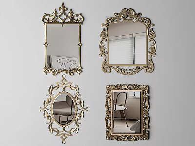European mirror SU model 3d model