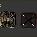 Heat sink radiator computer radiator fan cooling fan 3d model