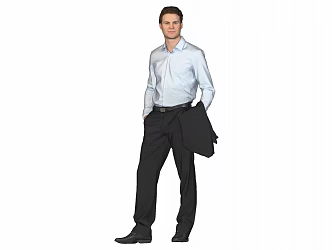 modern man 3d model