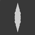 Green Ornate Weapon Design With Golden Decorations And Intricate Hilt Details