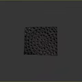 Detailed Decorative Square Stone Slab With Intricate Spiral Circular Indentations Pattern