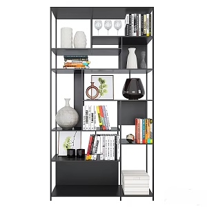 Simple Metal Storage Rack 3d model