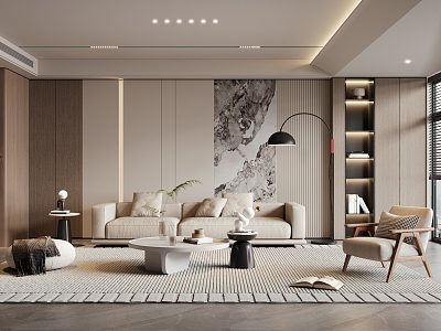 modern living room model