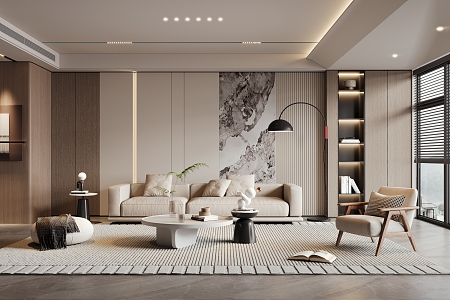 modern living room 3d model