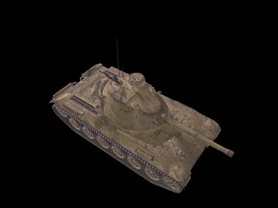 Military Tank With Camouflage Exterior Track System And Turret Design 3d model