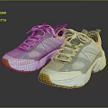 White And Gray Casual Sporty Sneakers With Yellow Sole For Everyday Wear