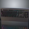 Sleek Modern Mechanical Keyboard With RGB Backlight And Illuminated Colorful Keycaps