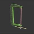 Metal C Clamp Tool With Screw Rod And Handle For Workshop Use