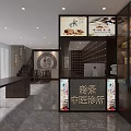 Serene SPA Massage Room Interior With White Beds Blue Stools Decorative Paintings And Wooden Flooring
