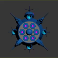 Modern Spaceship Spacecraft 3d model