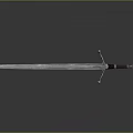 Decorative Medieval Weapon Sword With Long Metal Blade And Ornate Hilt Design