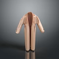 Elegant Beige Long Coat With Lapel Collar And Long Sleeves Knitted Design