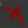 Wasp With Yellow And Black Striped Body Red Legs And Transparent Wings On Dark Background