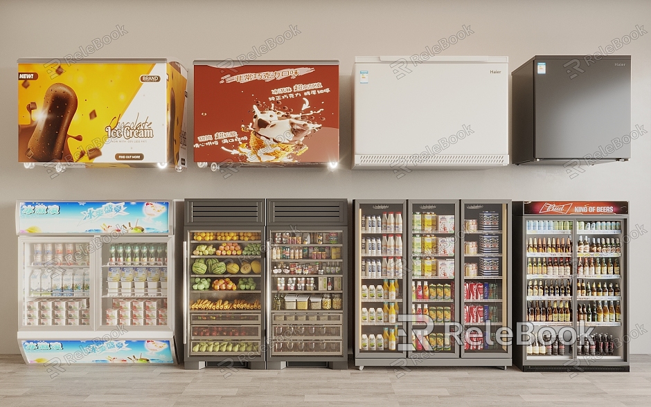 Freezer Refrigerator Cabinet Beverage Cabinet Refrigerator Display Cabinet Freezer Fresh-keeping Cabinet model