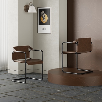 Modern Dining Chair Dining Chair Single Chair 3d model