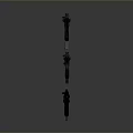 Three Modern Tactical Assault Rifles With Different Designs Barrels And Grips