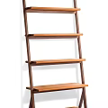 Elegant Modern Bookcases With Open Wooden Shelves And Decorative Items