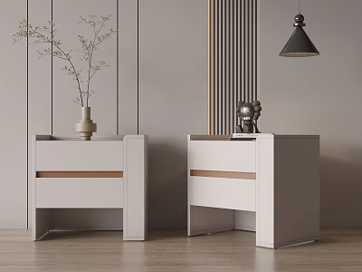 Modern bedside table 3d model