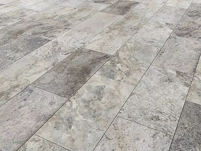 Natural Stone Floor Tiles With Gray Beige Tone And Natural Textured Surface Design 3d model