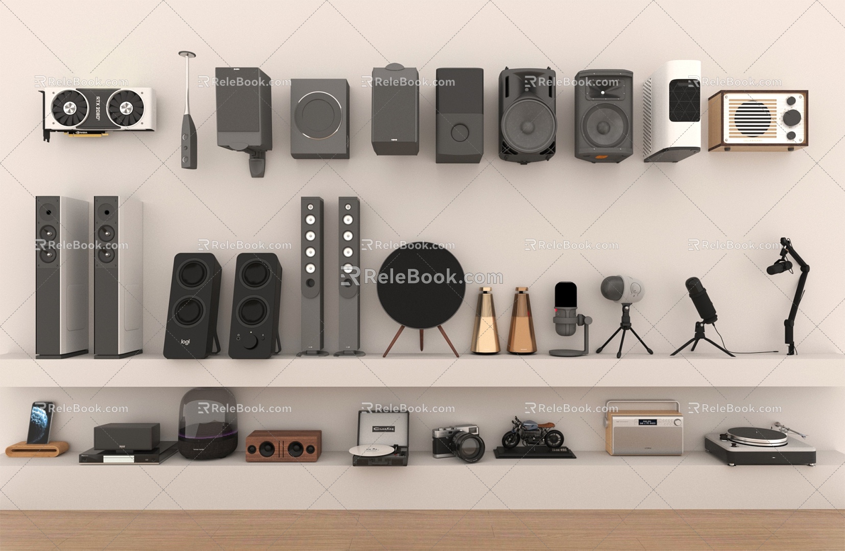 sound box phonograph 3d model