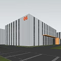 Modern Factory Building Factory Building Industrial Park 3d model