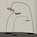 Floor Lamp Fishing Lamp 3d model