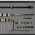 Modern Hardware Accessories For Home With Metal Handles Bars And Hooks