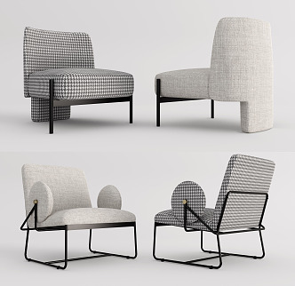 Modern Sofa Chair Leisure Chair 3d model