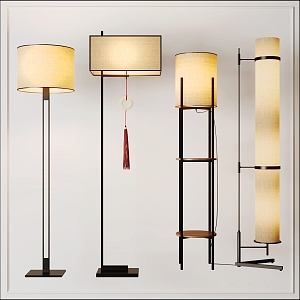 New Chinese floor lamp 3d model