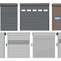 Various Colored Roller Doors With Different Design Styles For Exterior Use