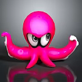 Playful Pink Octopus Character Stuffed Toy With Big Eyes And Tentacles
