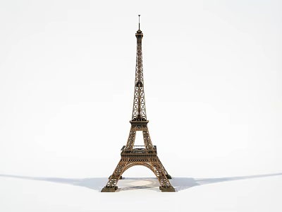 Garden Ornament Eiffel Tower Model With Metallic Detailed Design For Outdoor Decor 3d model